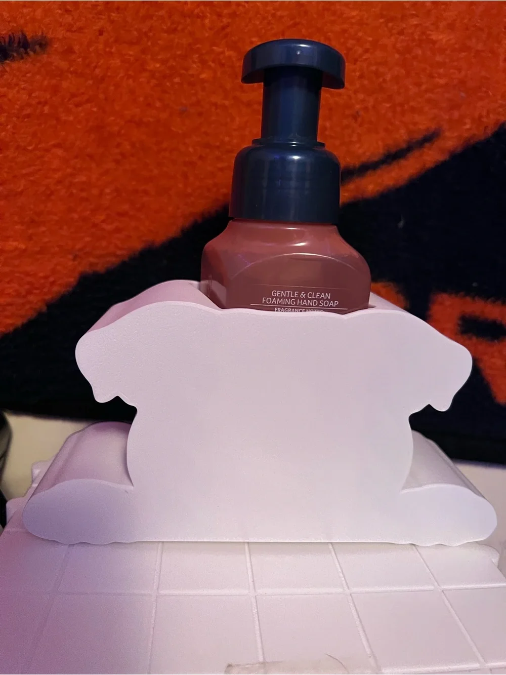 English Bulldog bath and body works soap holder